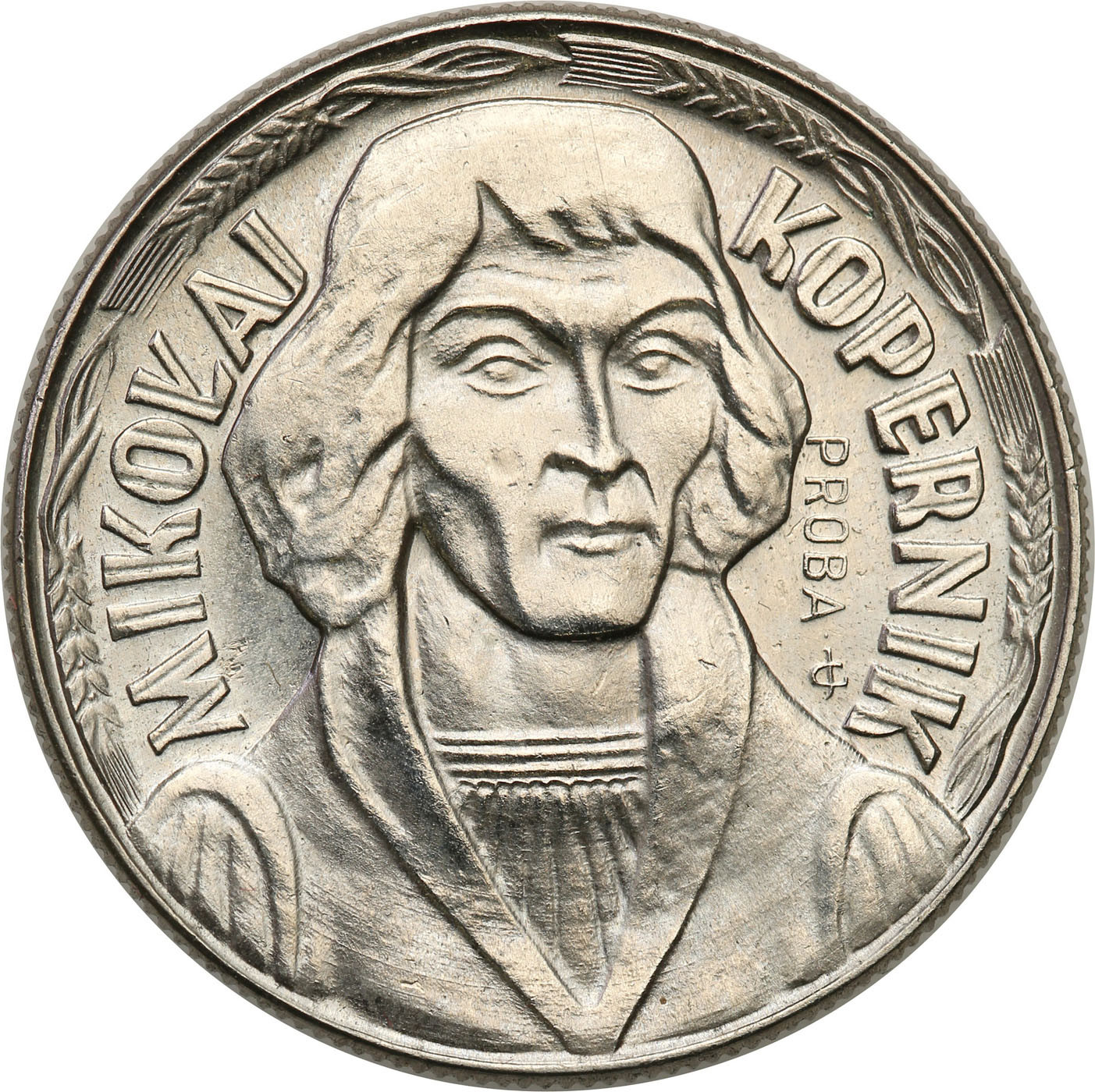 PRL. PRÓBA Nikiel 10 złotych 1967 Kopernik